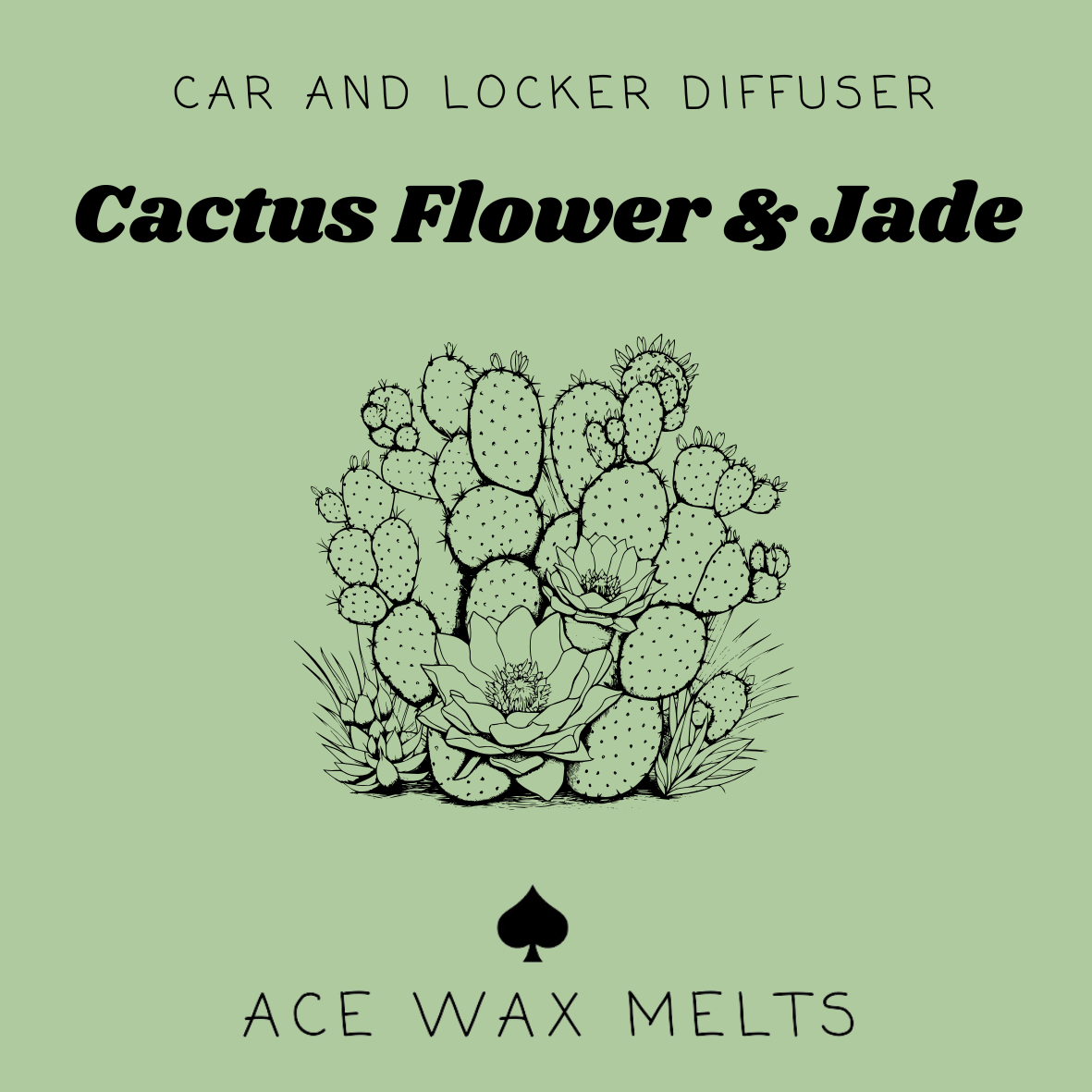 Cactus Flower & Jade - Car & Locker Diffuser