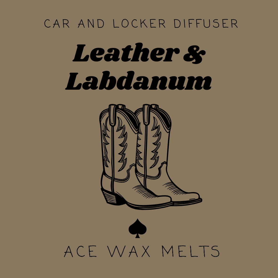 Leather & Labdanum - Car and Locker Diffuser