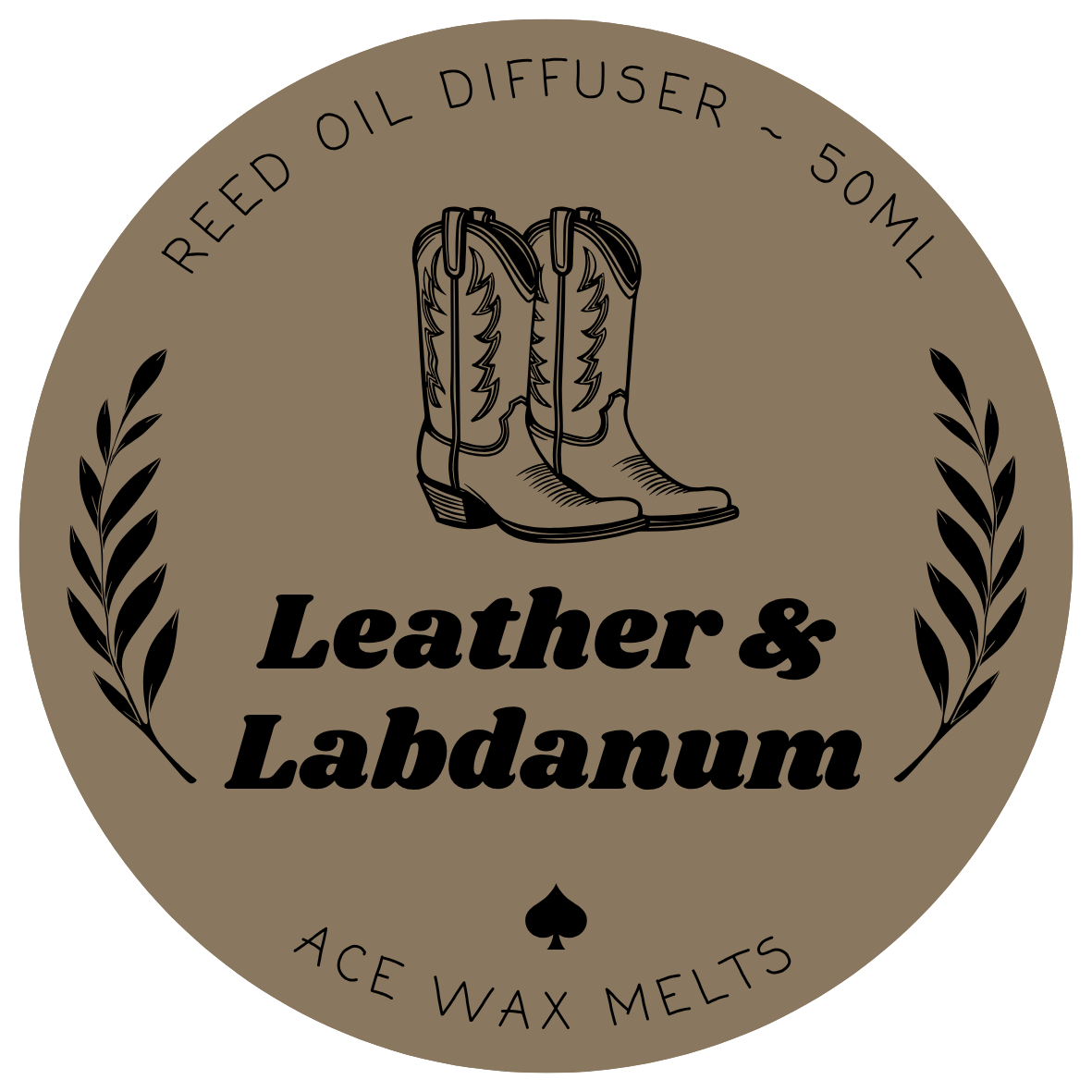 Leather & Labdanum - Reed Oil Diffuser