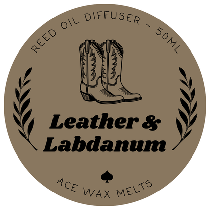 Leather & Labdanum - Reed Oil Diffuser