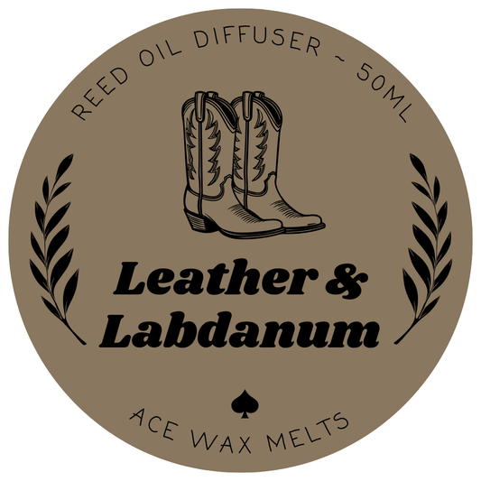 Leather & Labdanum - Reed Oil Diffuser