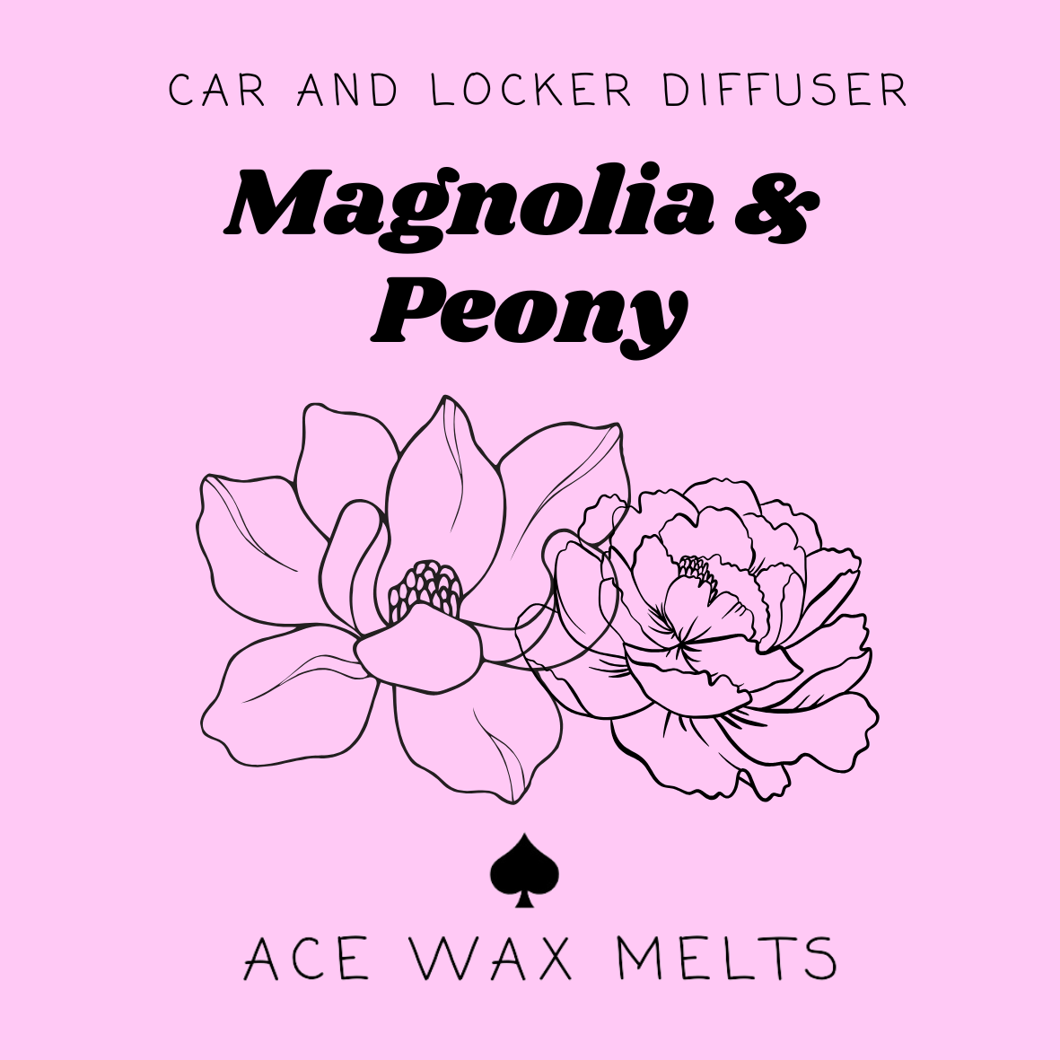 Magnolia & Peony - Car and Locker Diffuser
