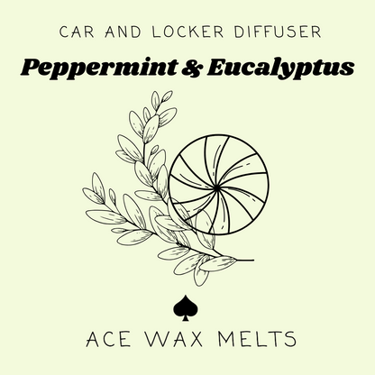 Peppermint & Eucalyptus -  Car and Locker Diffuser