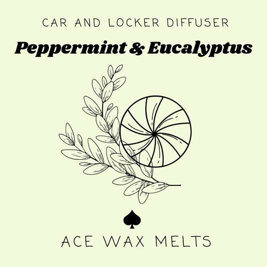 Peppermint & Eucalyptus -  Car and Locker Diffuser