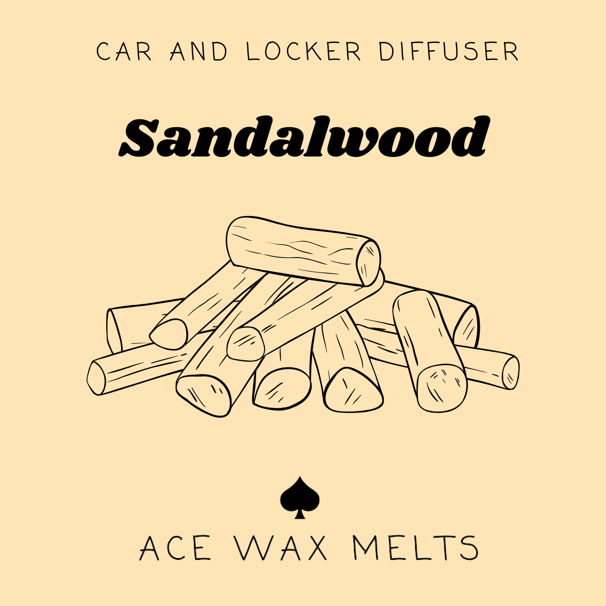 Sandalwood - Car and Locker Diffuser