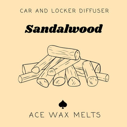 Sandalwood - Car and Locker Diffuser