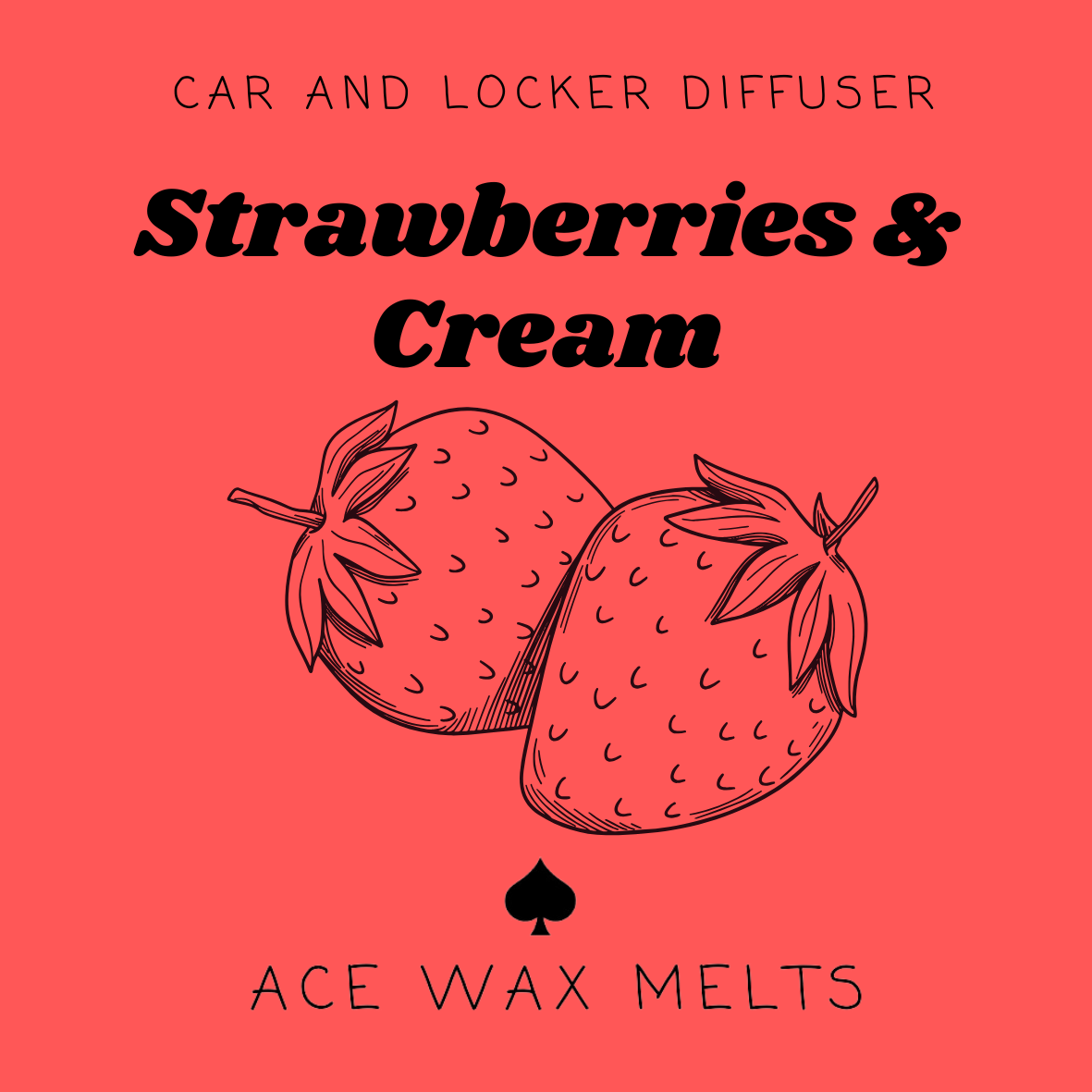 Strawberries & Cream - Car and Locker Diffuser