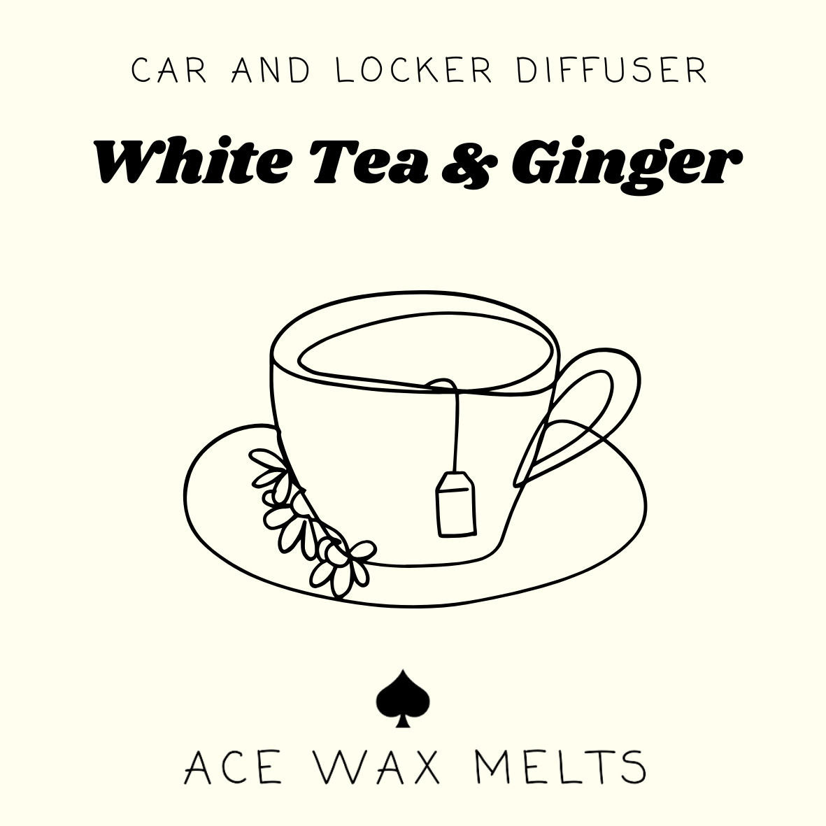 White Tea & Ginger - Car & Locker Oil Diffuser